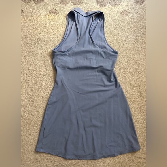 Abercrombie blue active traveler dress with collar, built in bra, size Small - Picture 2 of 3